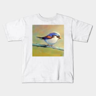 White bellied little bird Kids T-Shirt